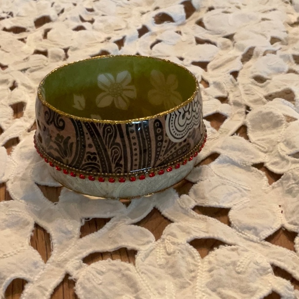 Iris Gold and Green Bracelet